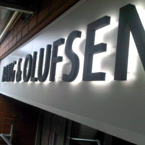 Box & Cut Lettering - Bang & Olufsen - Mall of Africa