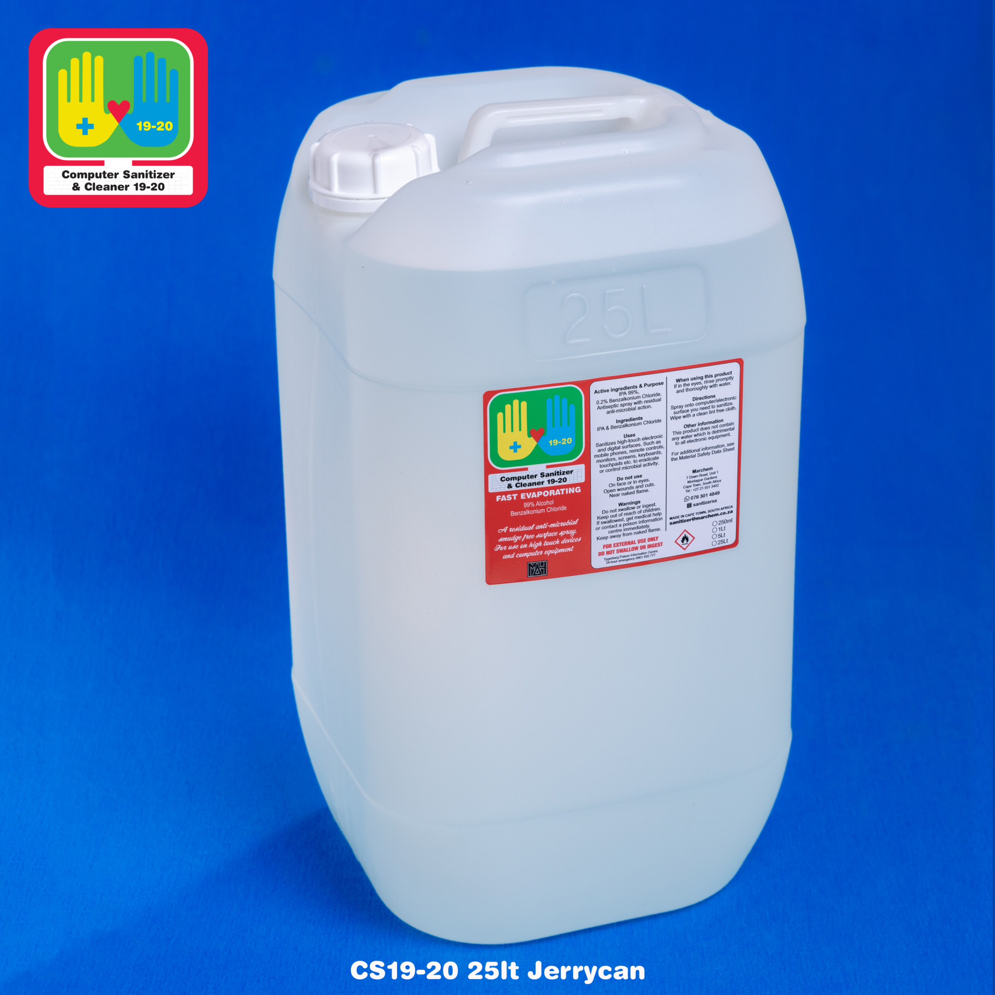 25lt Jerrycan (Computer Sanitizer & Cleaner) - Screenline